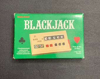 Vintage Radio Shack Handheld Tandy Electronics 21 Black Jack Slot Poker Machine 60-2353