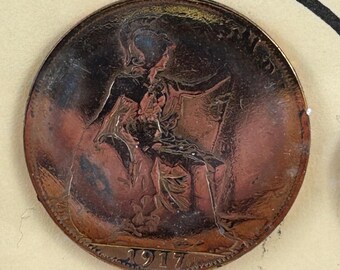 Vintage Novelty PENNY FARTHING 1871 - 1893 Coin ART Bicgcle in