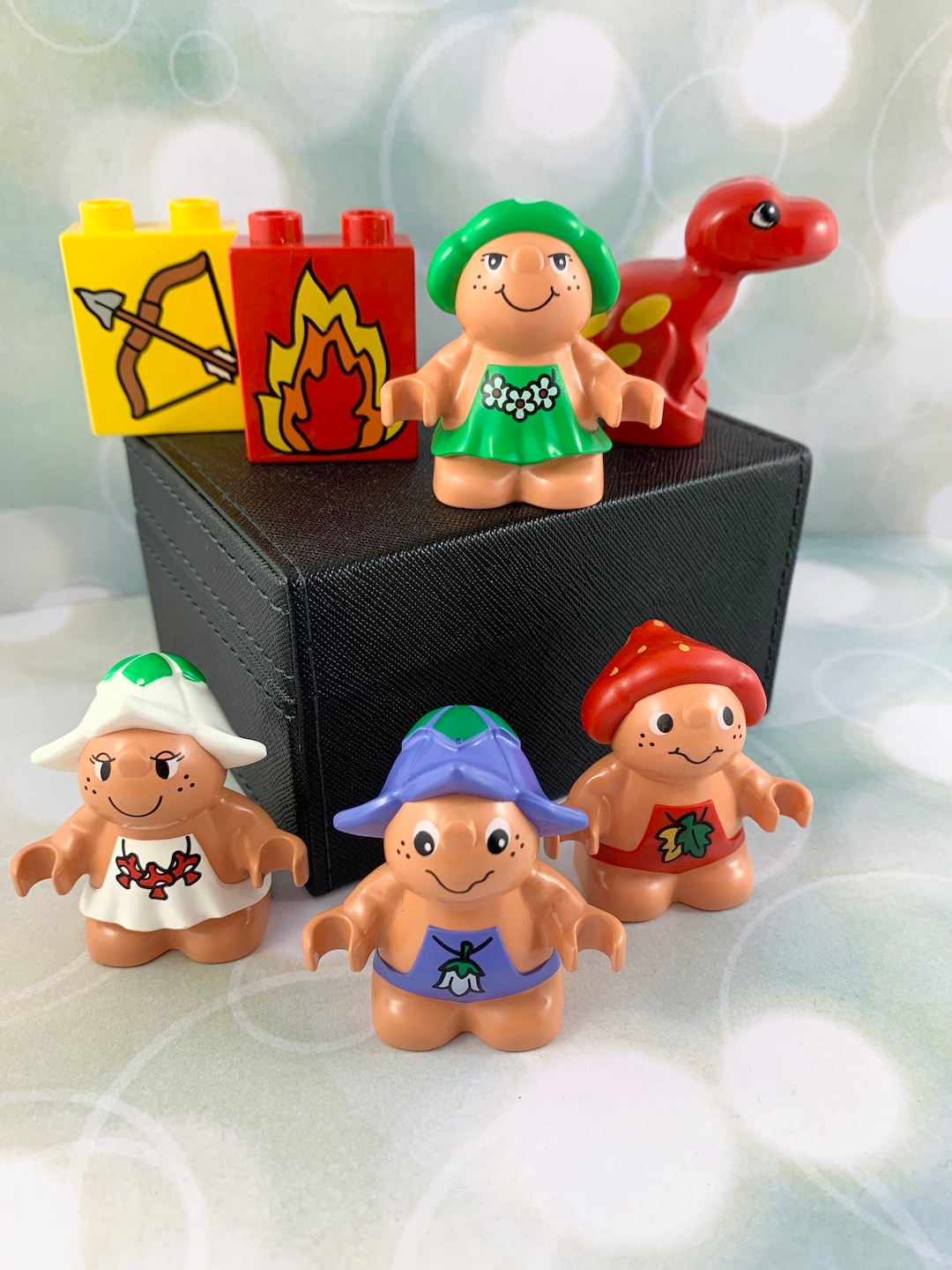 Vintage Duplo LEGO Little Forest Friends Minifigures, Baby Red