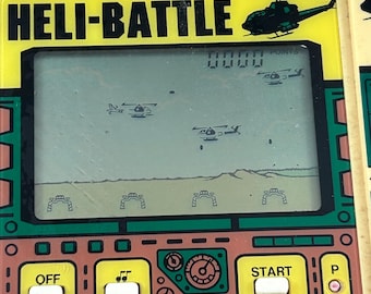 RARE Vintage 1987 Heli-battle Casio Handheld Game. CG 370 Works