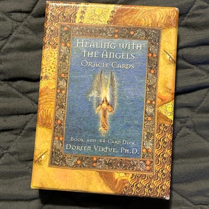 Vintage Healing with the Angels Oracle Card Deck by Doreen Virtue / C. 1999 / Divination 44 Card Deck with Guidebook