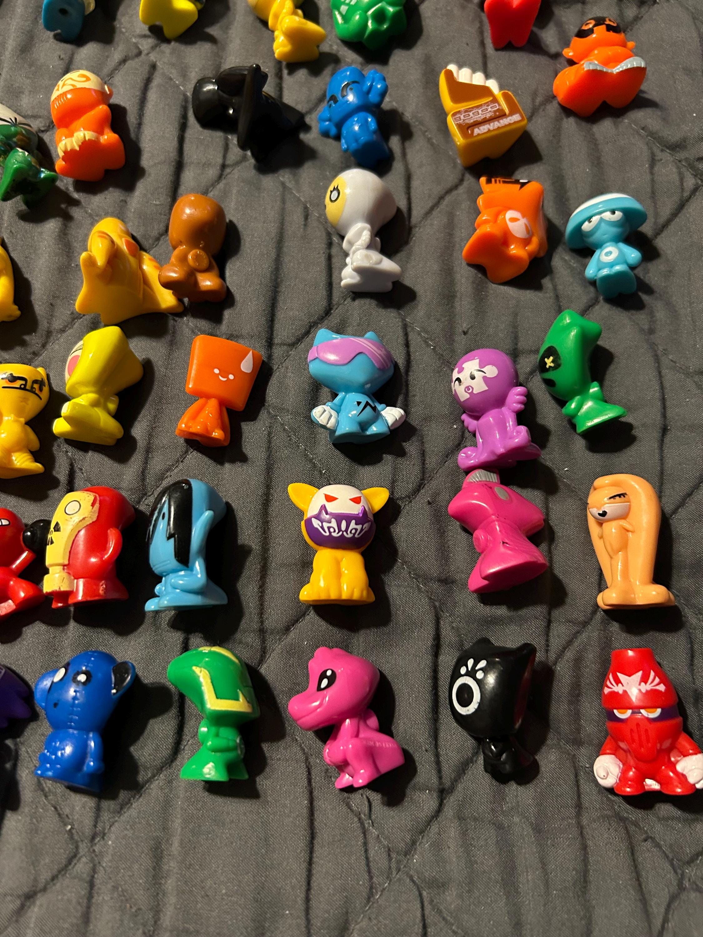 53 Vintage Crazy Bones Gogos Lot - Mini Monsters Plastic Figures