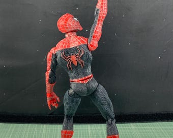 2003 Marvel Web Climbing Spider-man 2 Action Figure With Grey