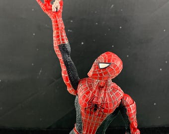 2003 Marvel Web Climbing Spider-man 2 Action Figure With Grey