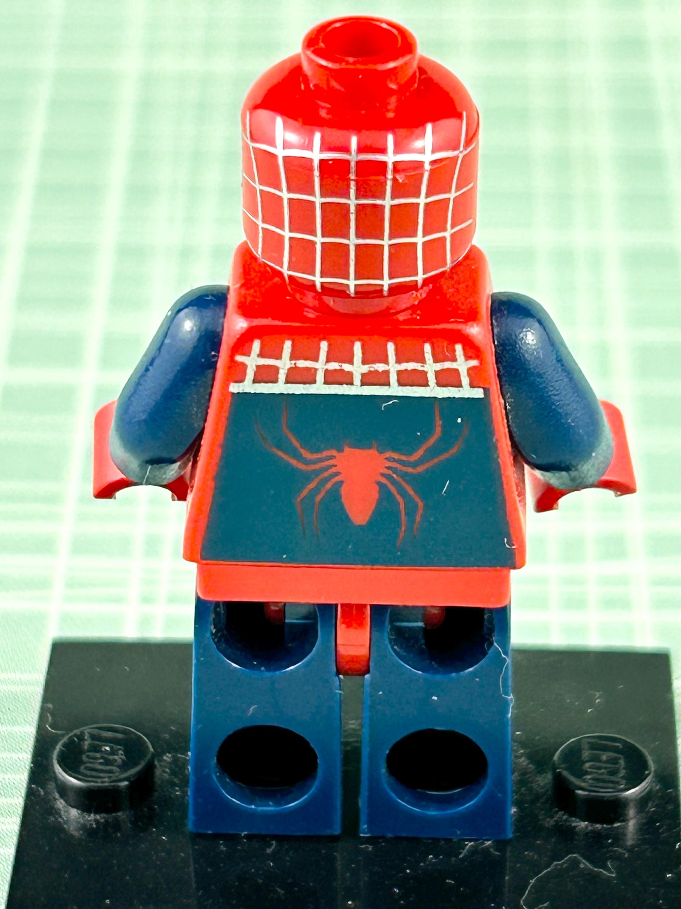 本物の LEGO スパイダーマン 3 - ダークブルーの腕と脚、シルバーの