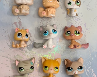 Littlest Pet Shop Cat - U Pick - Persian, Short Hair, Kitten, Raised Paw - Authentic Hasbro LPS Cat