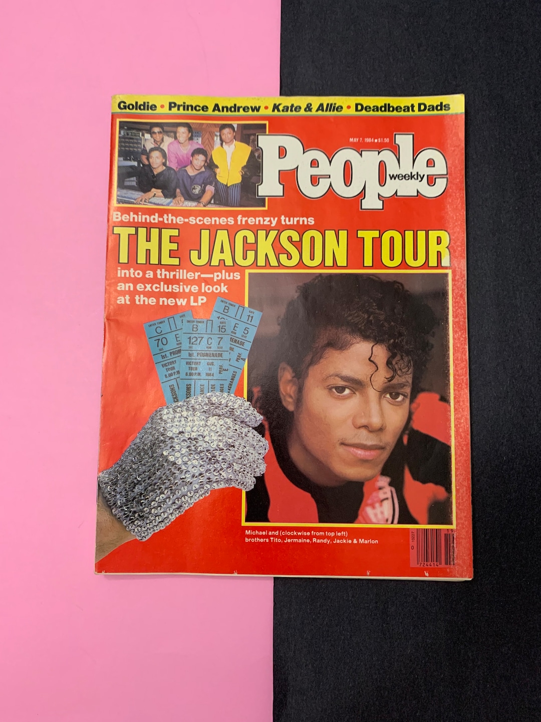Lot De 3 Magazines Vintage Michael Jackson – 1984 – Figurines PVC Incluses