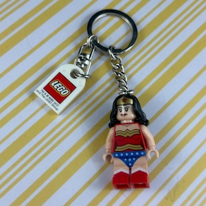 LEGO 853433 Wonder Woman Minifigure Keychain Keyring Retired - Etsy