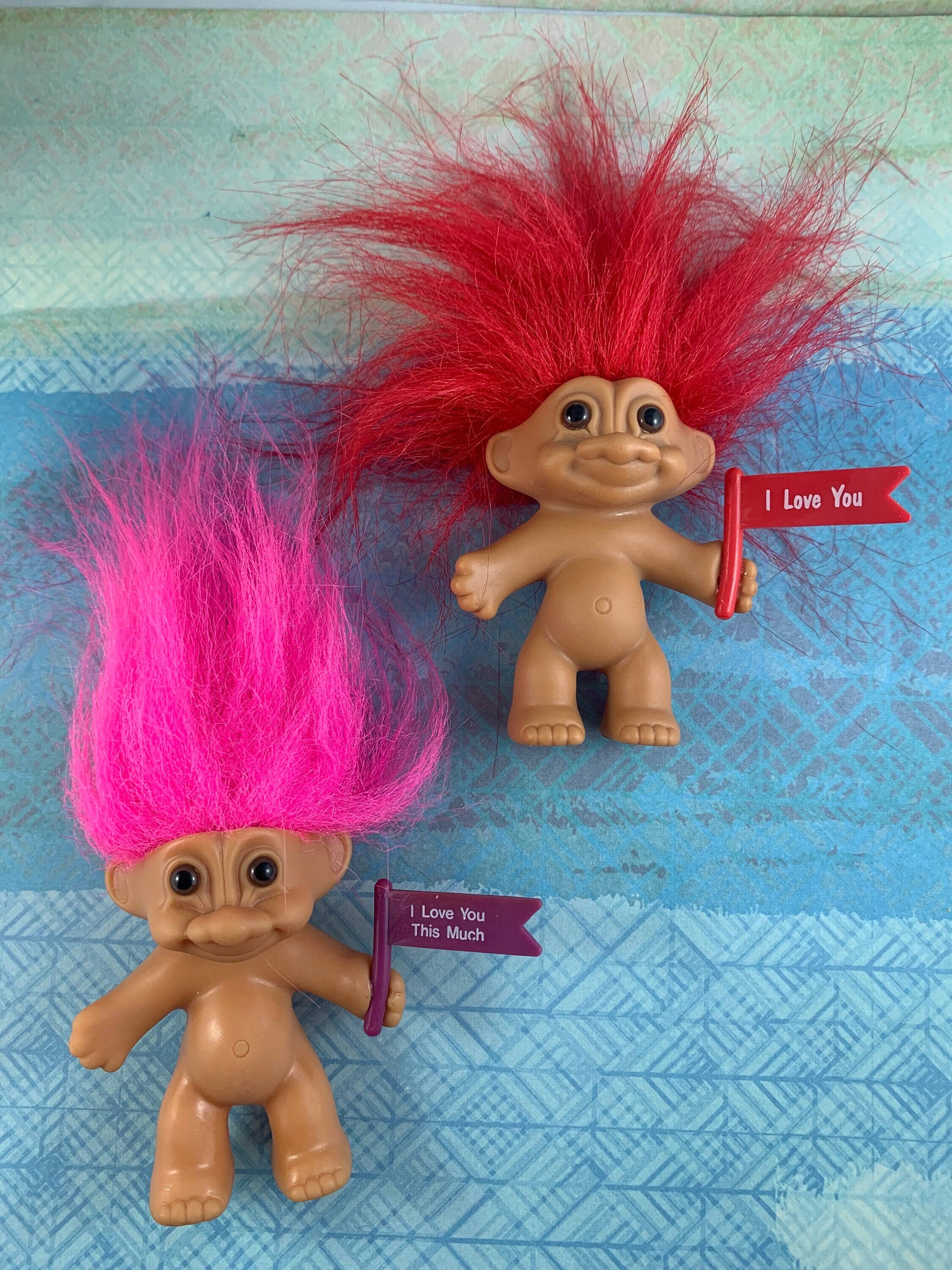 Russ Troll Doll - 6 Inch, Pink Hair, "You're Very Special" Valentine Collectible - Retired, No Longer Made