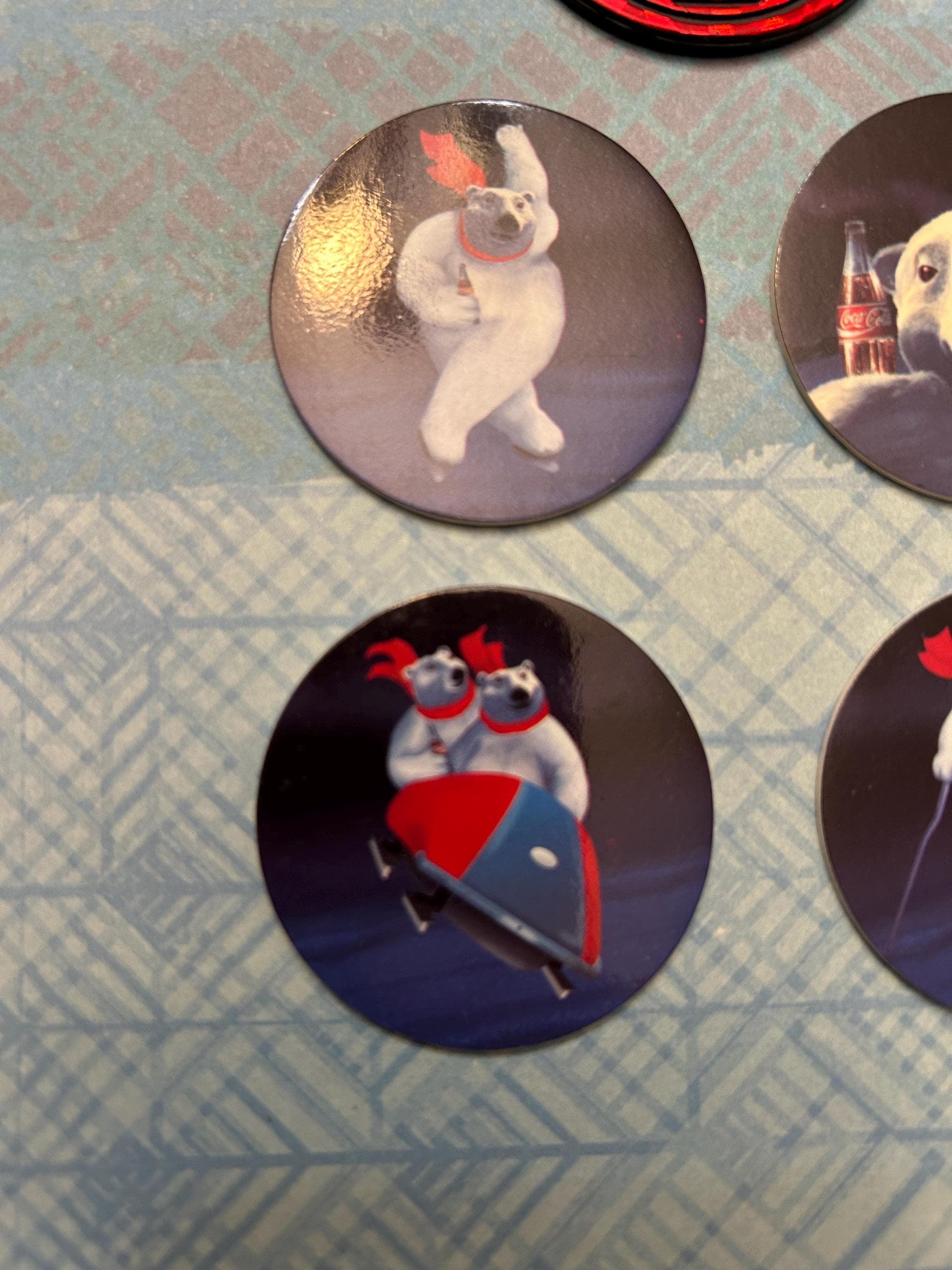 1995年コカ・コーラ ポーラーベア 5個セット。カナダ限定特別版。新品