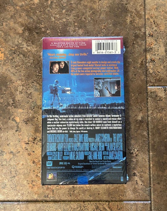 The Abyss 1989 Sealed VHS | Twentieth Century Fox Selections