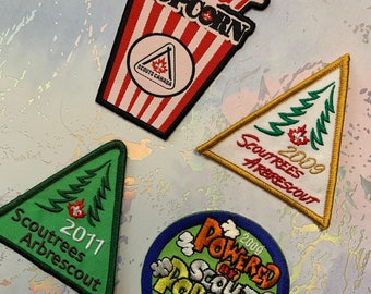 Scouts Canada Badge Patch - You Choose - Scout Popcorn or Scoutrees - Canadian Embroidered Scout Memorabilia