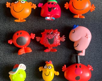 ミスターメンのフィギュア、90年代のレトロなミスターメンのフィギュア