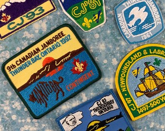 Scouts Canada CJ Badge Patch - You Choose - cj93, cj 81, 3rd CJ 1961, 9th Canadian Jamboree 1997 Maintoba Contingent, 500 Years, 97 Brant