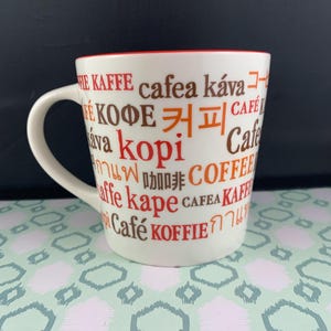 Collectable Starbucks Mug: International Multi-Language Coffee Global Souvenir, Starbucks Lover