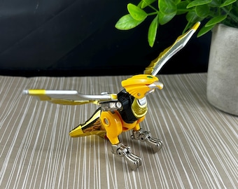 Power Rangers Wild Force Deluxe Yellow Eagle Zord – Gaoranger Power Animal - Bandai Megazord
