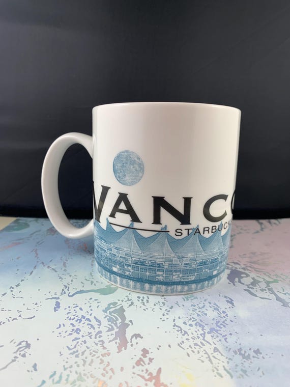 Vancouver Starbucks Mug - 2002 - Skyline Series - Series One - 2000s -  Souvenir - Ceramic - Vintage - Etsy