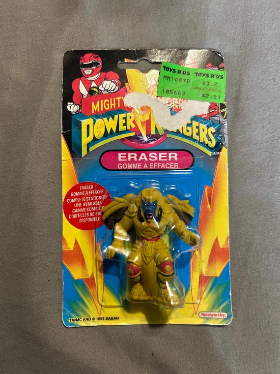 Vintage 1993 Saban Eraser Goldar Mighty Morphin Power Rangers - Etsy