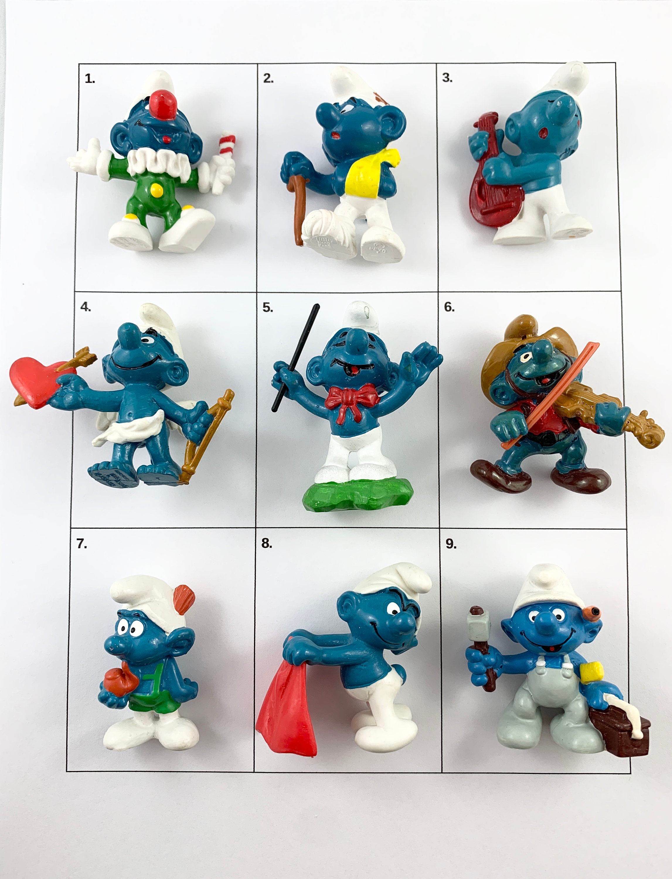 Different smurfs 2024