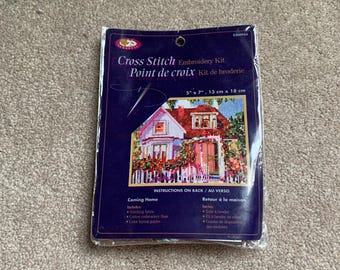 Vintage Cross Stitch Kit  - Coming Home 0200954 - NEW SEALED 5x7 Inches - Crafters Square