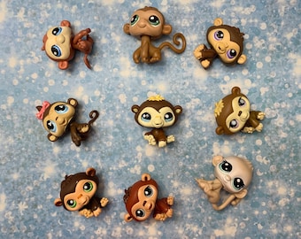 Real LPS - Baby Monkeys, Baby Apes, Baby Orangutan! You Choose - Authentic Hasbro Littlest Pet Shop