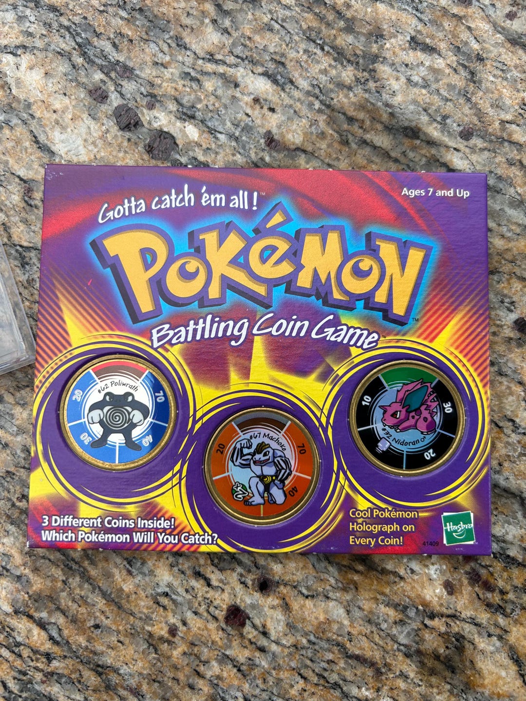 1999 Pokemon Battle Coin Game Pack - Poliwrath Machoke, Nidoran - Etsy