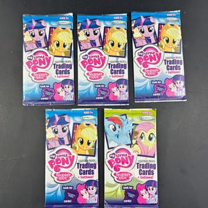 Sac scellé My Little Pony Equestria Friends | Cartes à collectionner MLP 2016 d'Enterplay | L'amitié c'est magique Booster de cartes MLP à collectionner