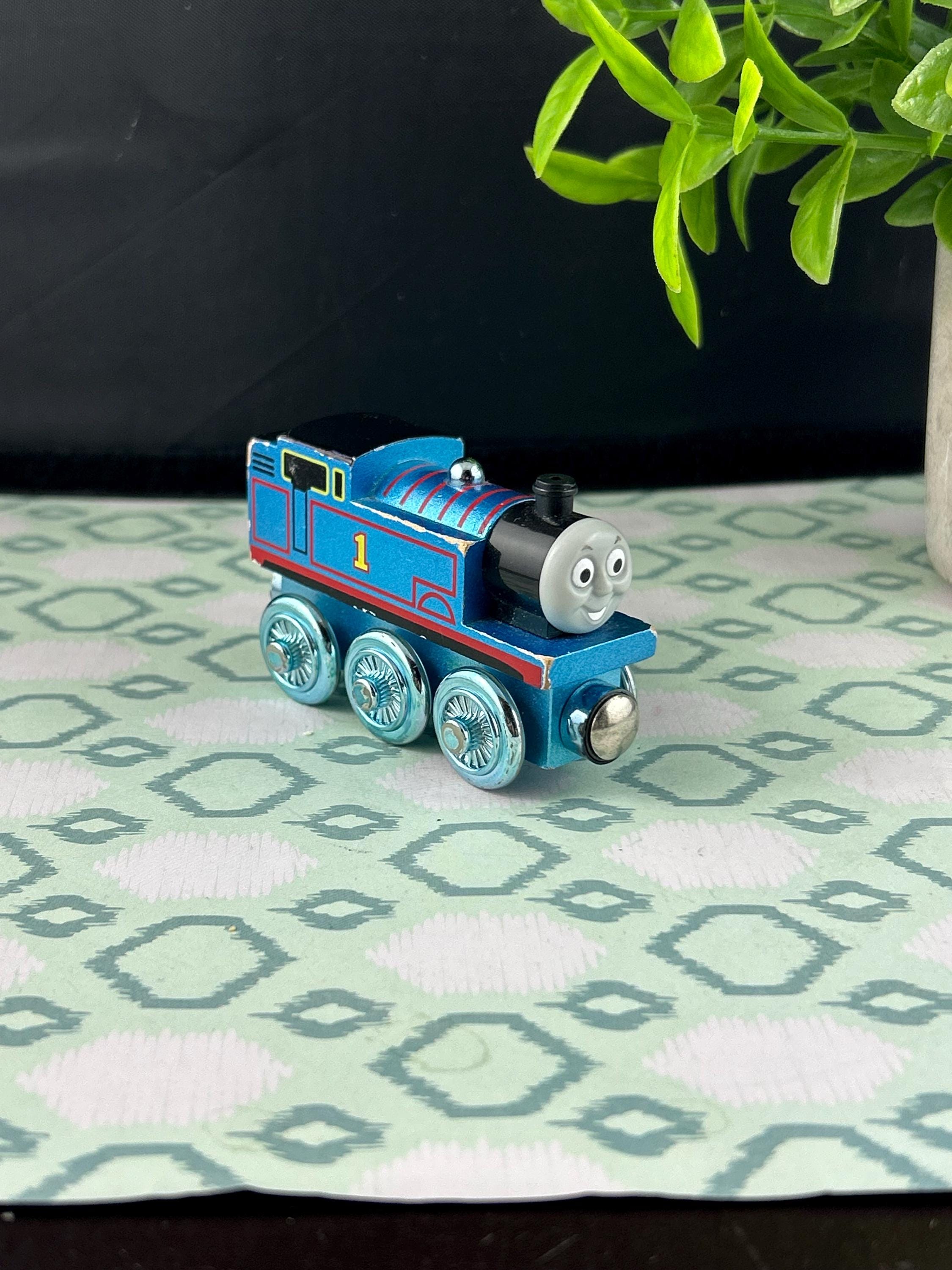 Metallic Blue Thomas Tank Engine Wooden Railway Train – 60th ...