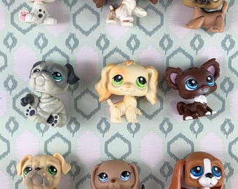 petshop authentic LPS chien Basset Hound Dog rare #2413 original hasbro
