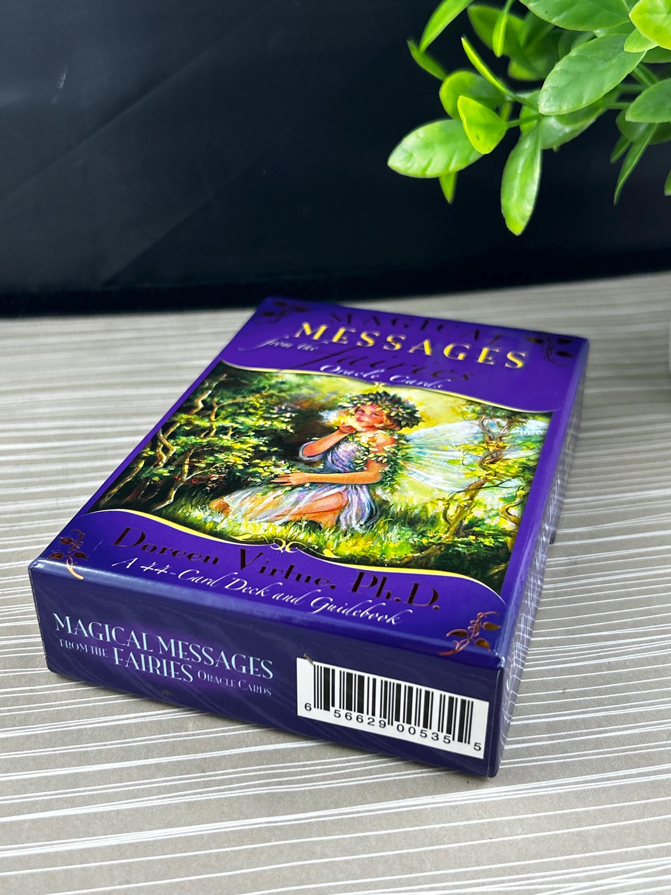 Messages Magiques Des Fées – Cartes Oracle 44 Lames Avec Sac En Velours – Divination Bien-Être – Débutants Et Experts