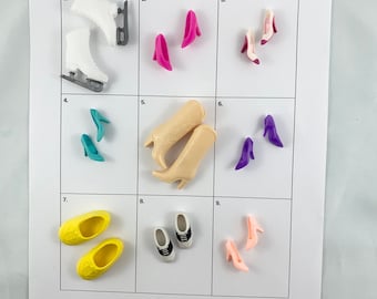 Vintage Barbie Footwear - Your Choice - Skates, Boots, Closed Toe, Sneakers, Heels, Pumps, Stilletto