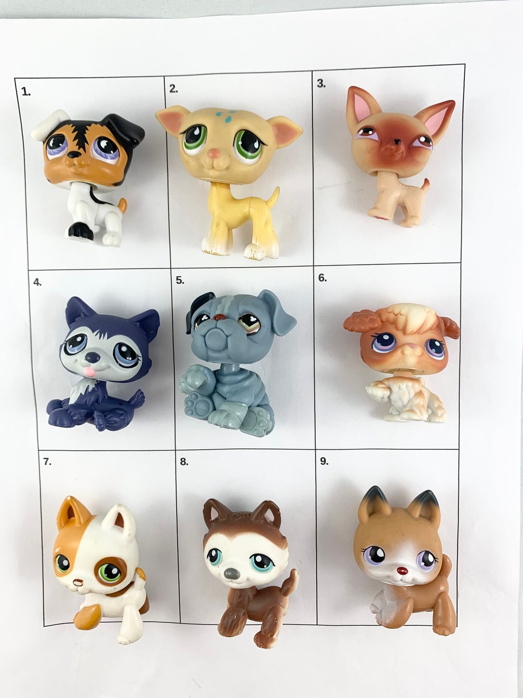 Littlest Pet Shop LPS Random 3 PC LPS Toys Set LPS Kitty Deer Puppy LPS Cat  Dog