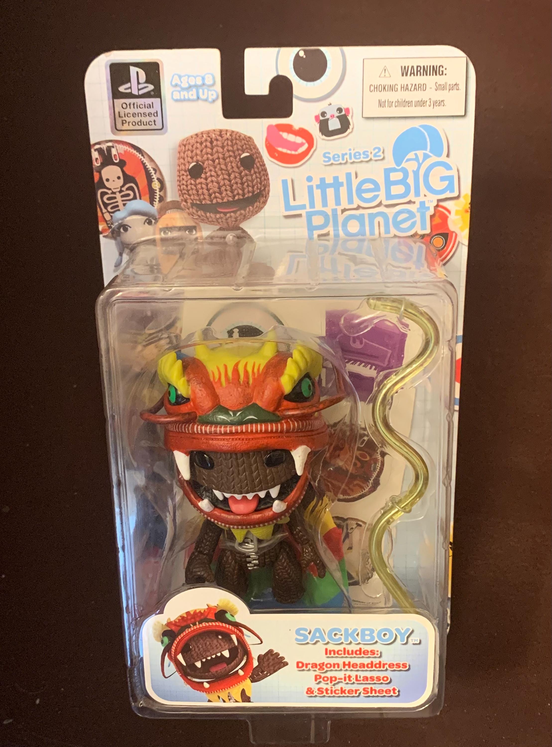Little Big Planet Sackboy Figure With Dragon Headdress – Mezco