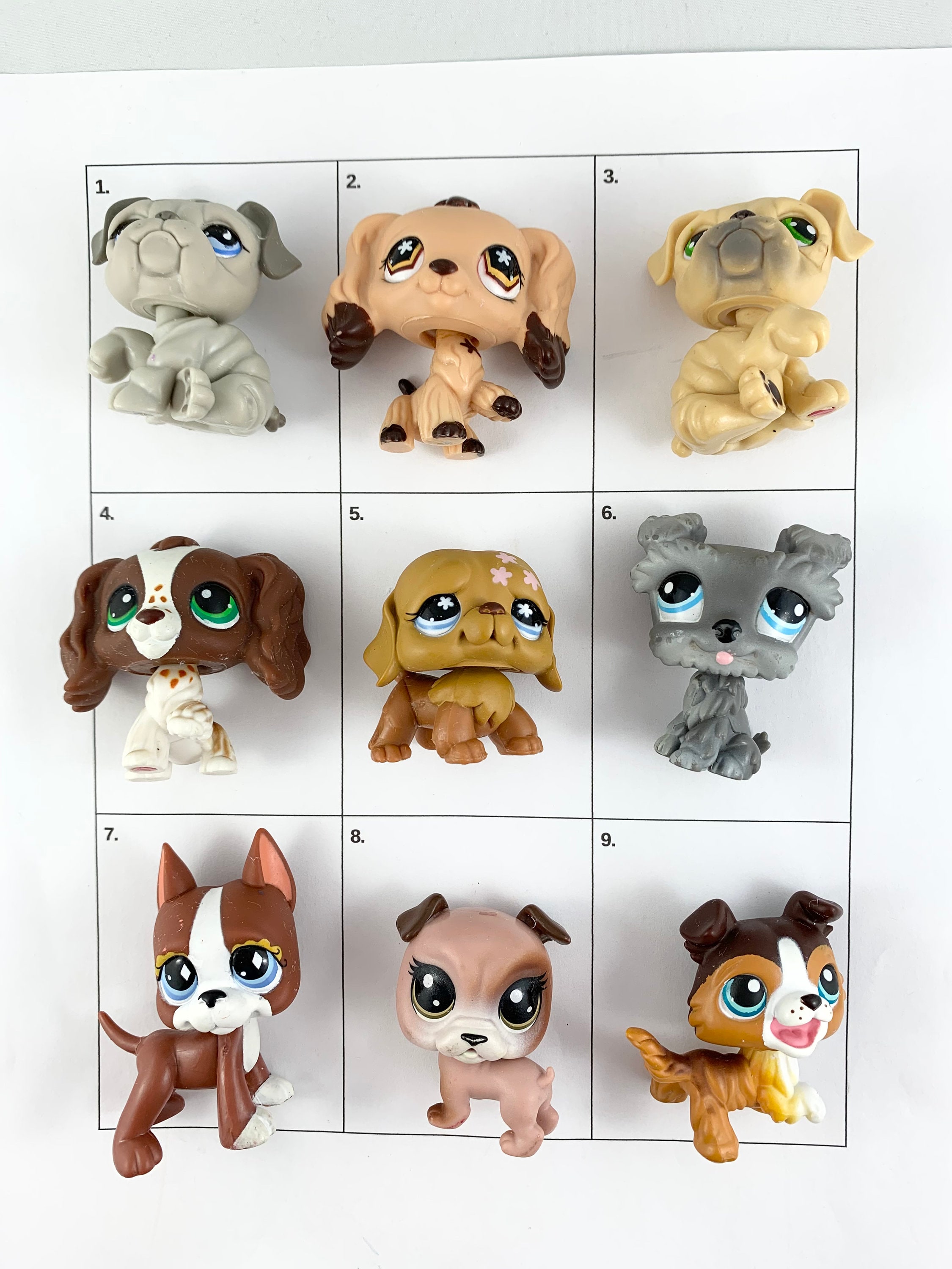 Littlest Pet Shop LPS Random 3 PC LPS Toys Set LPS Kitty Deer Puppy LPS Cat  Dog