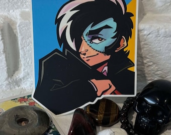 Black Jack Anime Sticker – Matte Finish, Osamu Tezuka Manga Art