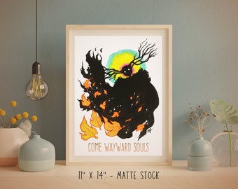 Come Wayward Souls - Over the Garden Wall Inspired Artwork 11x14" Matte Art Poster Print