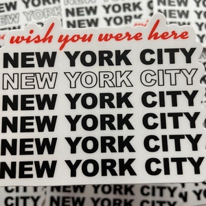 Wish You Were Here New York City Sticker