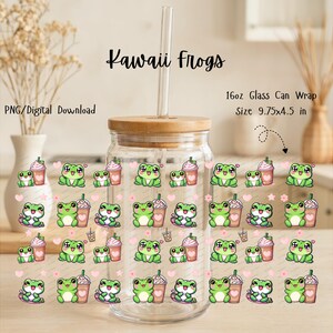 Kawaii Grodor Glasmugg, 16oz Tumbler Design (PNG & JPG Filer) (Digital Fil)