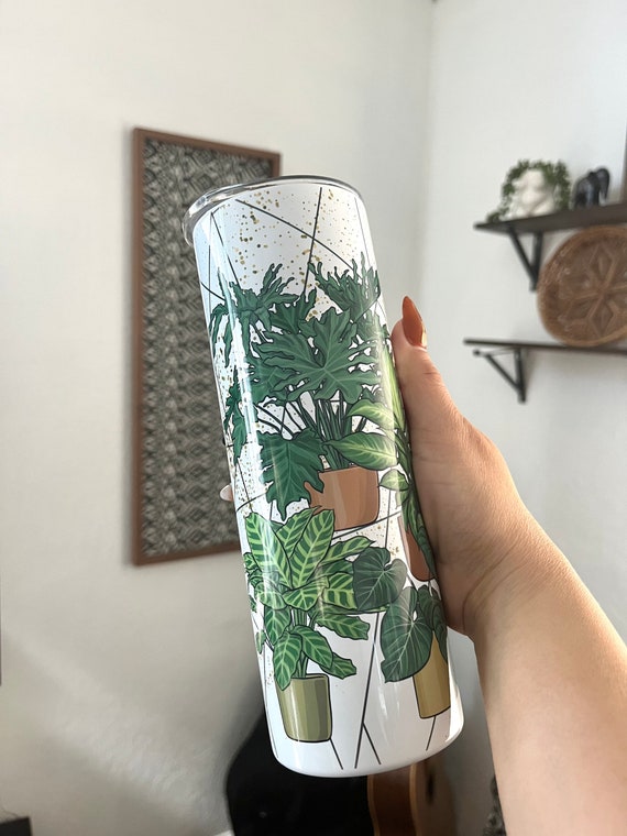 House Plants Skinny Tumbler | 20oz Stainless Steel Insulated Cup - Etsy