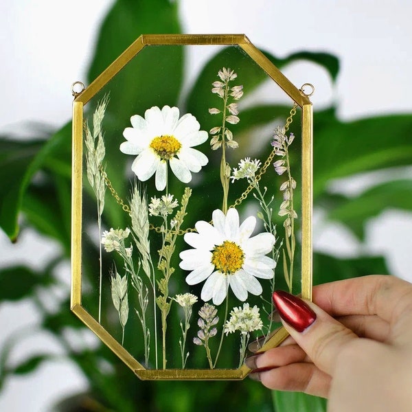 Glass Frame for Pressed Flowers Etsy