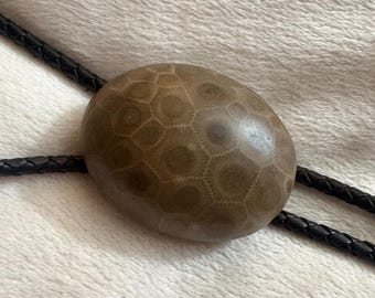 Lake Michigan Petoskey Bolo tie