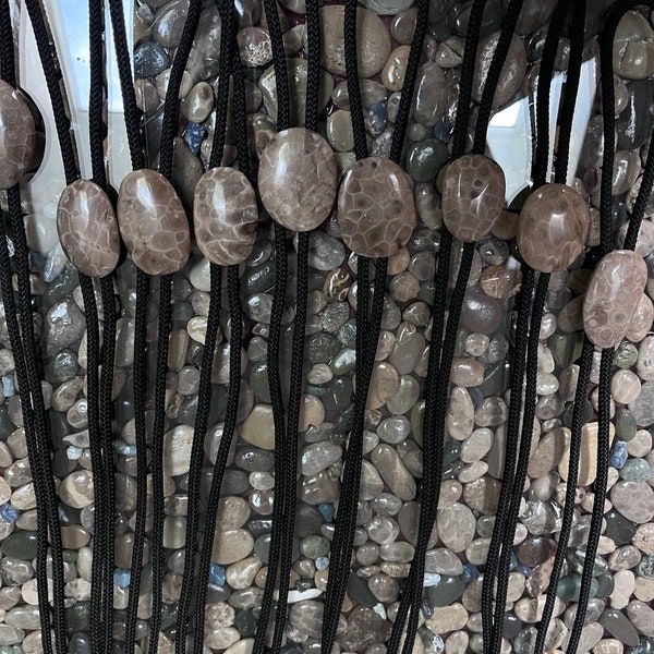 Petoskey Michigan Stone Bolo Ties-