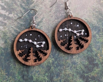Big Dipper Forest Earrings