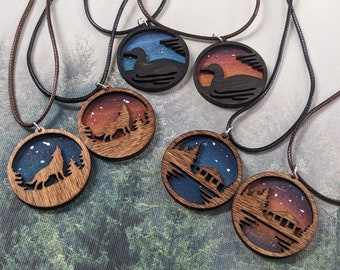 NEW Layered Wooden Necklaces
