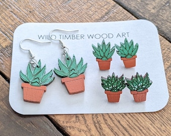 Terra Cotta Plant Earrings