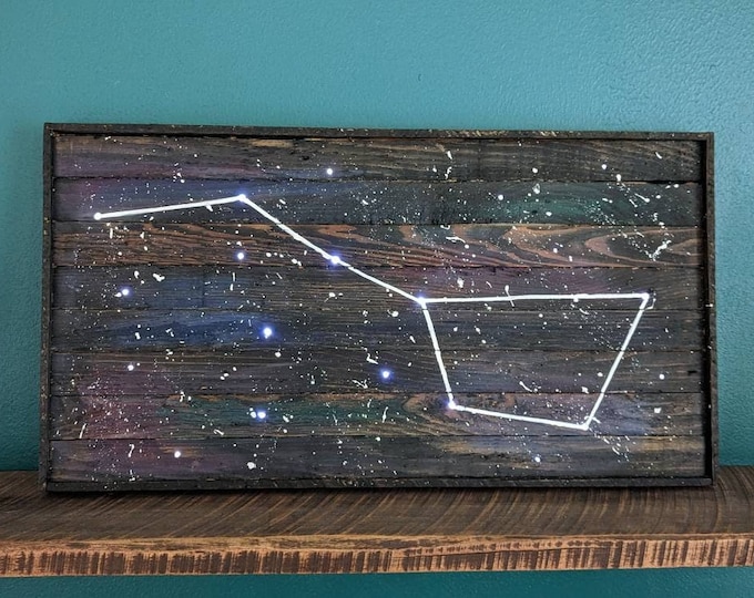 Featured listing image: Big Dipper Constellation - Light Up Wall Art