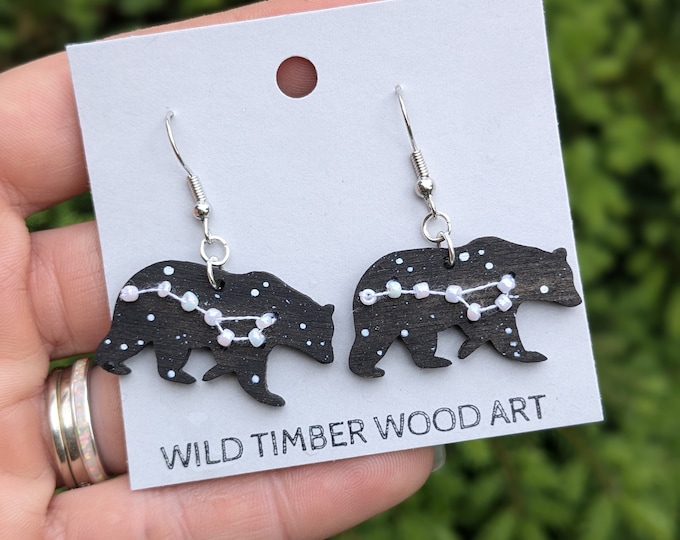 Featured listing image: Big Dipper Bear Earrings