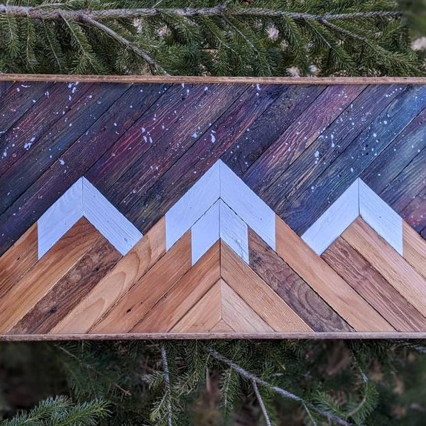 Light up Mountain Art Etsy