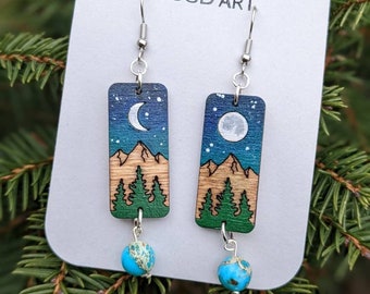 Moon Phase Earrings