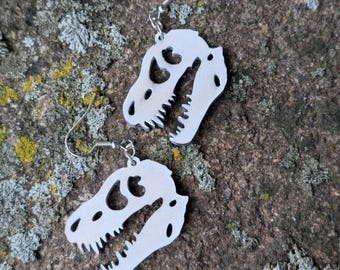 T-Rex Skull Earrings